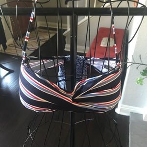 Tommy Bahama bandeau twist bikini top.